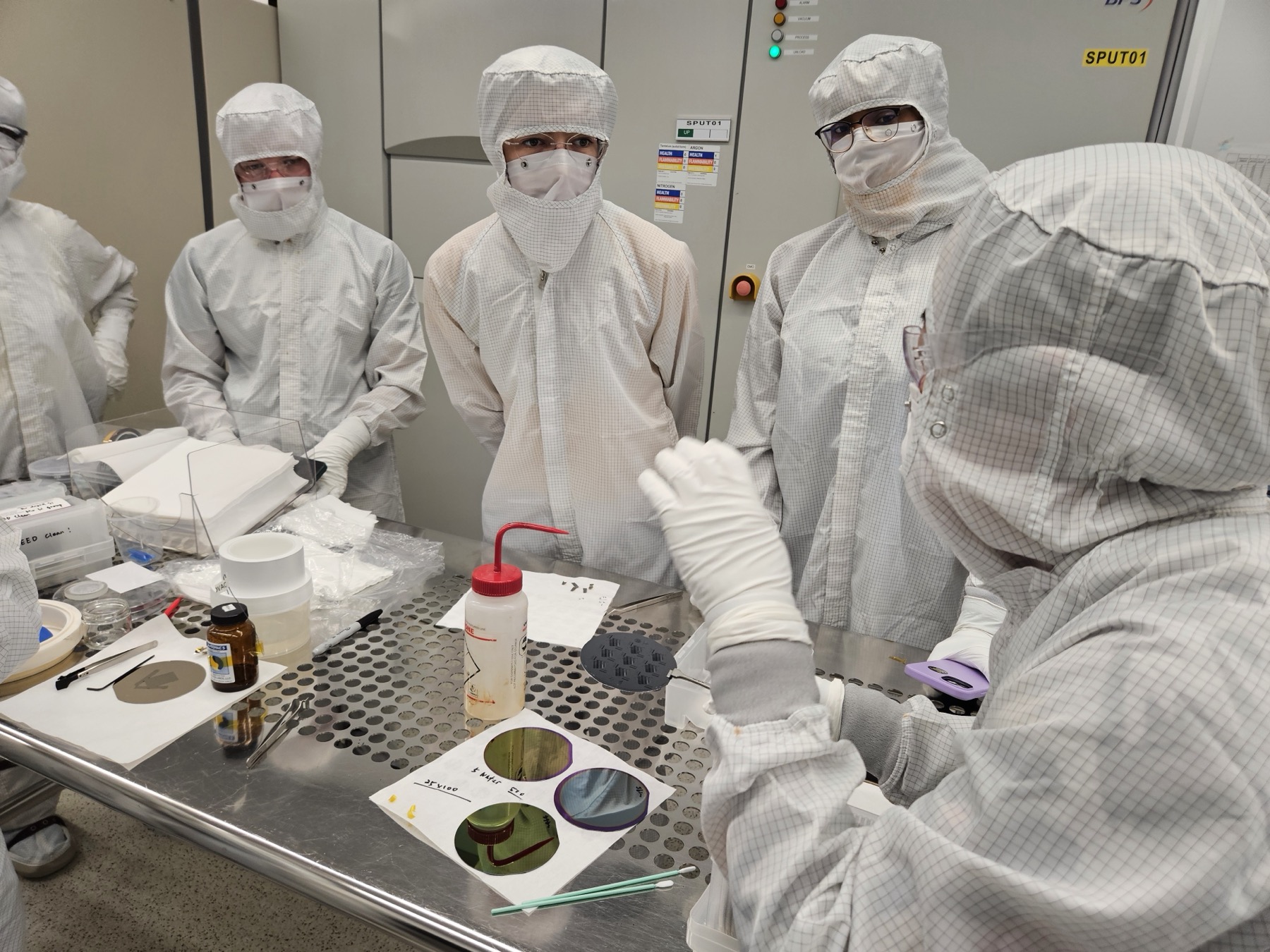 Scholars in a cleanroom
